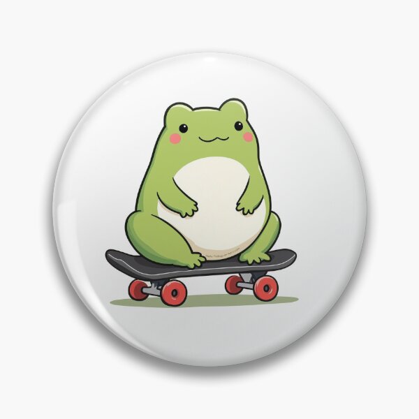 Item preview, Modern Trendy Skateboarding Frog  Cute Froggy on a Skateboard  designed and sold by SOUFIANE1991.