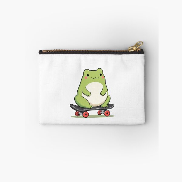 Item preview, Modern Trendy Skateboarding Frog  Cute Froggy on a Skateboard  designed and sold by SOUFIANE1991.