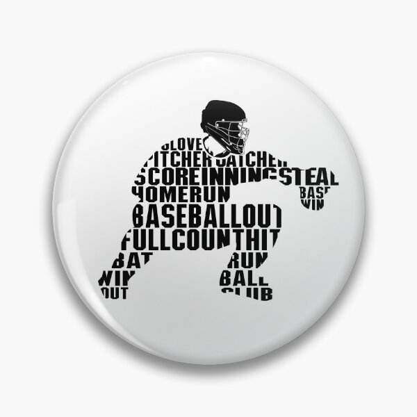 Item preview, Word Art Baseball Catcher Logo designed and sold by Digitising Booth.