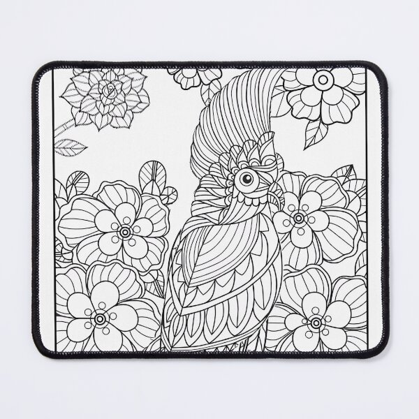 Item preview, Parrot #4 Coloring Page Pattern  designed and sold by DavidColoring.
