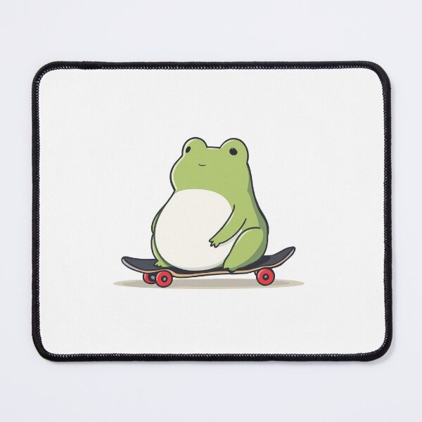 Item preview, Modern Trendy Skateboarding Frog  Cute Froggy on a Skateboard  designed and sold by SOUFIANE1991.