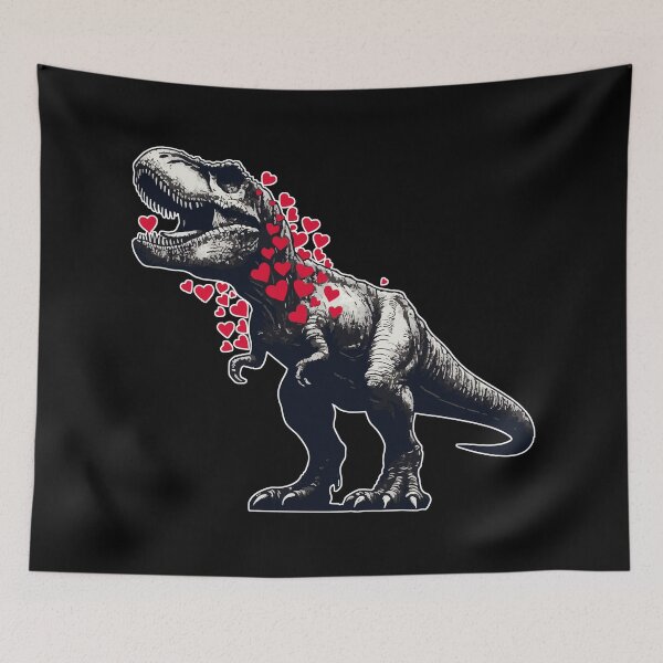 Item preview, Tyrannosaurus Dinosaur Valentnines Day designed and sold by TomFrontierArt.