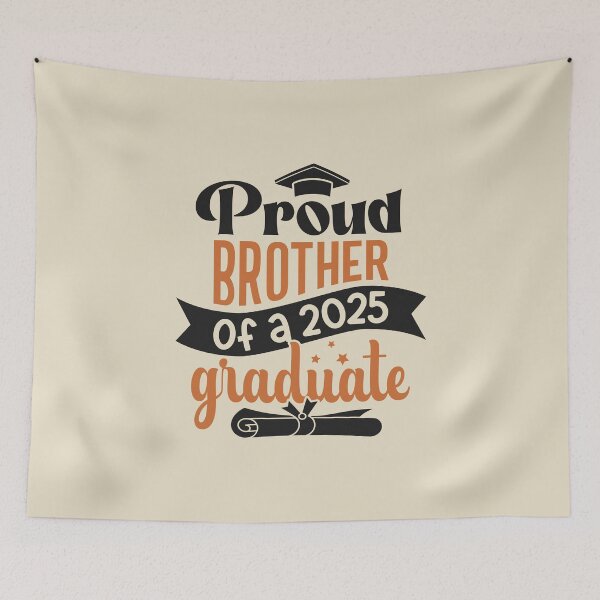 Item preview, Proud Brother Of A 2025 Graduate Family Member Graduation designed and sold by eclecTEEq.