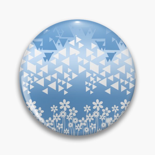 Item preview, Blue and white background, flower triangle designed and sold by KwangCB.