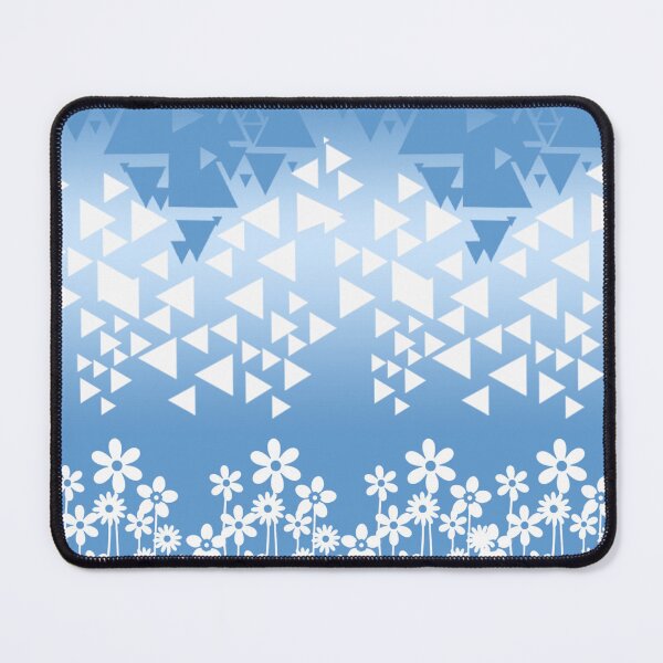Item preview, Blue and white background, flower triangle designed and sold by KwangCB.