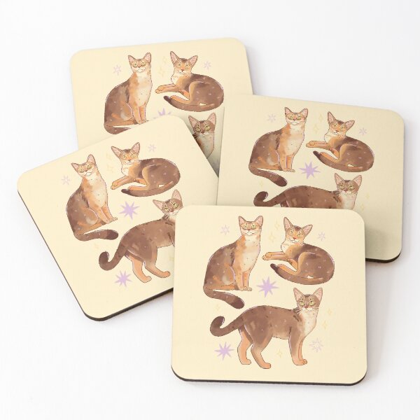 Item preview, Cute Abyssinian Cat Illustration – Adorable Feline Art for Cat Lovers designed and sold by YaraCuteArt.