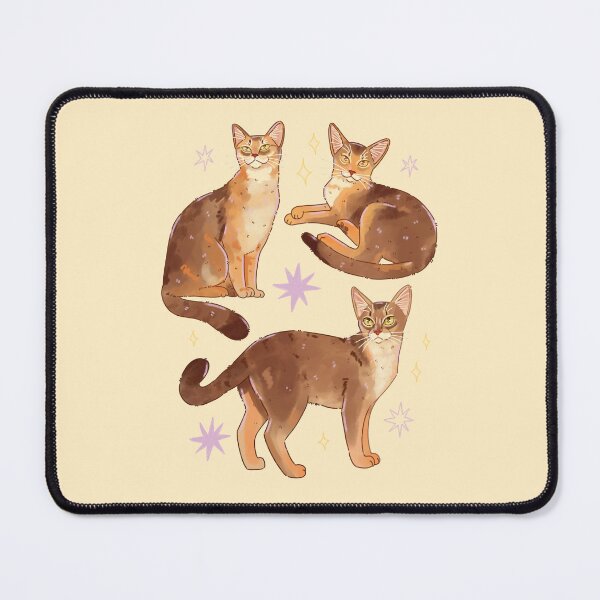 Item preview, Cute Abyssinian Cat Illustration – Adorable Feline Art for Cat Lovers designed and sold by YaraCuteArt.