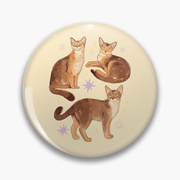 Item preview, Cute Abyssinian Cat Illustration – Adorable Feline Art for Cat Lovers designed and sold by YaraCuteArt.