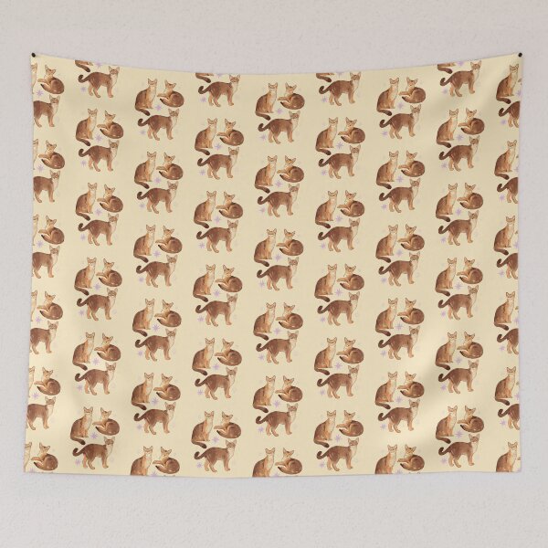 Item preview, Cute Abyssinian Cat Illustration – Adorable Feline Art for Cat Lovers designed and sold by YaraCuteArt.