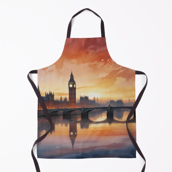 Item preview, London Skyline: Silhouetted Icons at Sunset designed and sold by LSVart.