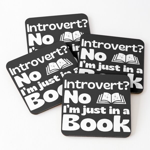 Item preview, Introvert? No, I'm Just In A Book designed and sold by Zeemazoo.