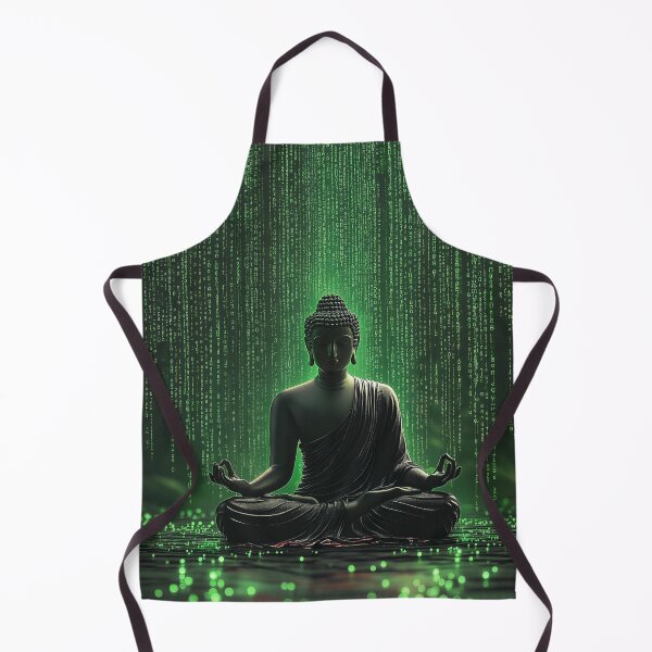 Aperçu de l'œuvre The Matrix of Enlightenment – Cyber Buddha créée et vendue par JoshOohAhhLand.