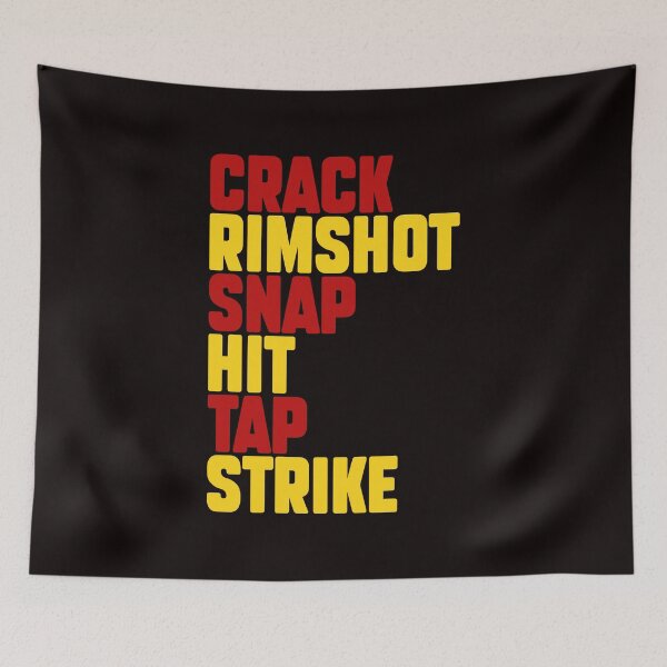 Item preview, Music Producer T-Shirt – CRACK, RIMSHOT, SNAP, HIT, TAP, STRIKE | Perfect Gift for Beatmakers & Sound Designers designed and sold by paulo silveira.