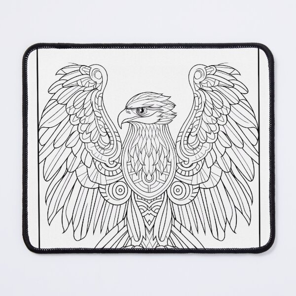 Item preview, Eagle #2 Coloring Page Pattern  designed and sold by DavidColoring.