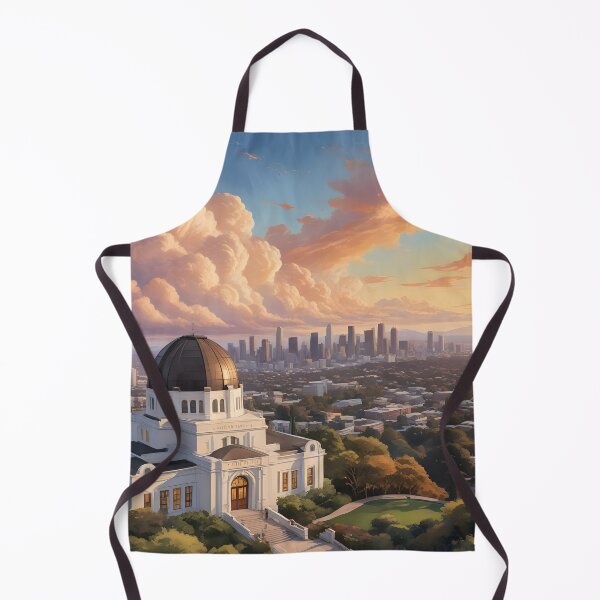 Item preview, Los Angeles: Downtown Skyline & Griffith Observatory at Sunset designed and sold by LSVart.