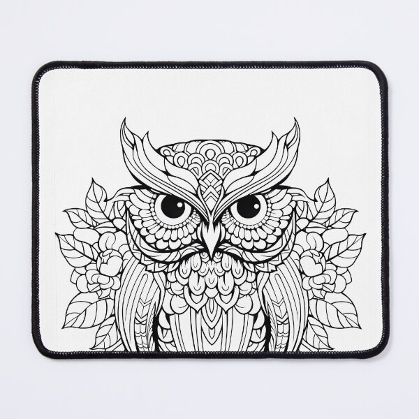 Item preview, Owl #7 Coloring Page Pattern  designed and sold by DavidColoring.