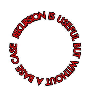 Artwork thumbnail, Recursion: Recursion is useful but without a basecase (repeat) by GetContented