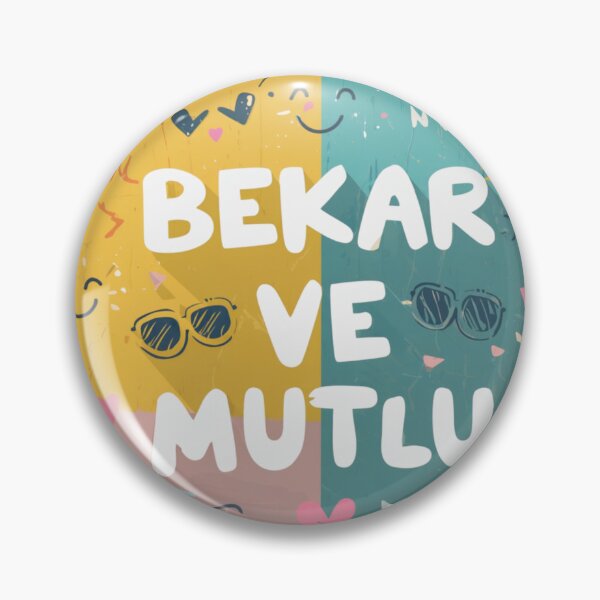 Item preview, Bekar ve Mutlu - Funny Single Life Typography Design designed and sold by DscapeDesigns.