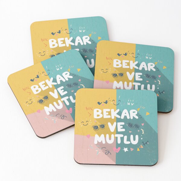Item preview, Bekar ve Mutlu - Funny Single Life Typography Design designed and sold by DscapeDesigns.