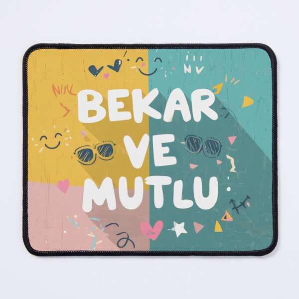 Item preview, Bekar ve Mutlu - Funny Single Life Typography Design designed and sold by DscapeDesigns.