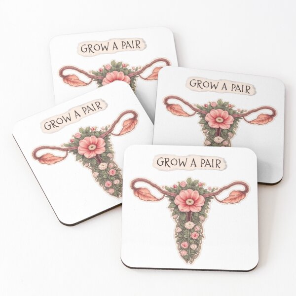 Item preview, Floral Uterus - Grow a Pair Feminist Art designed and sold by xMErCUrY03x.