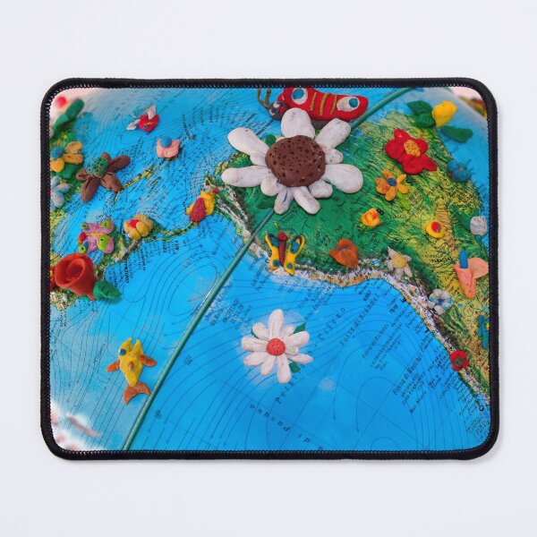 Item preview, Flowered South America Map designed and sold by Marco Varrone.