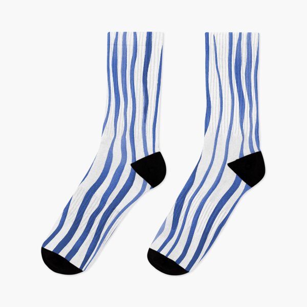 Item preview, Vertical watercolor lines - blue designed and sold by wackapacka.