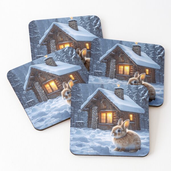 Item preview, Baby Rabbit on the Snow designed and sold by M-Y-A-R-T-.