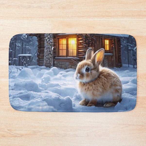 Item preview, Baby Rabbit on the Snow designed and sold by M-Y-A-R-T-.