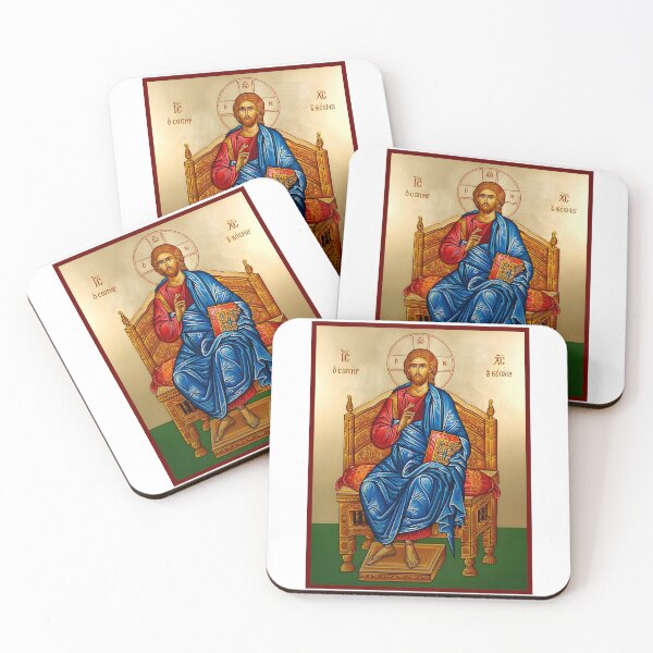 Artikelvorschau, Jesus Christus auf dem Thron, für Hochzeitspaar, der Herr auf dem Thron, Aufkleber, orthodoxe Ikone entworfen und verkauft von orthodox-icon.
