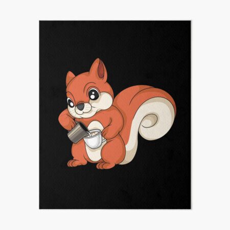 Artikel-Vorschau von Eichhörnchen gießt Latte Art Kaffeeliebhaber Barista, designt und verkauft von DSWShirts.