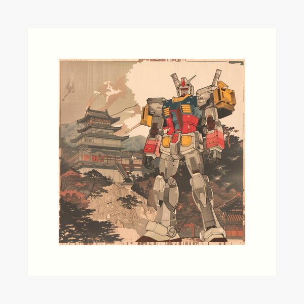 Item preview,  Retro style Gundam print designed and sold by Hiro-print.