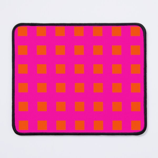 Item preview, Hot Pink and Orange Square Check Pattern designed and sold by OneThreeSix.