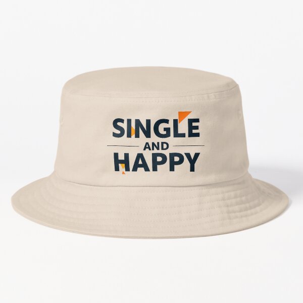 Item preview, Single and Happy - Bold Masculine Typography Design designed and sold by DscapeDesigns.