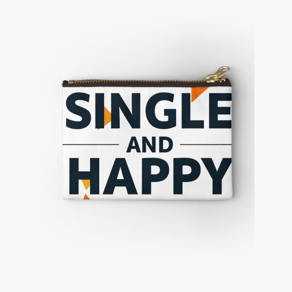 Item preview, Single and Happy - Bold Masculine Typography Design designed and sold by DscapeDesigns.