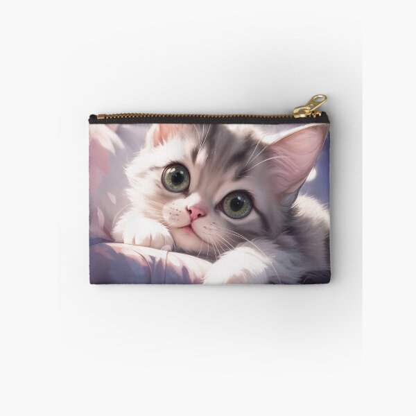 Item preview, Adorable Kitten with Big Eyes | Cute Fluffy Cat Art designed and sold by ArtLab-store.