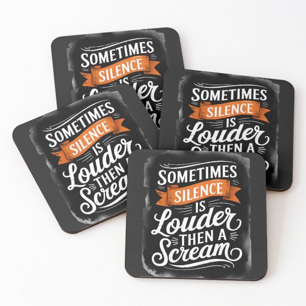 Item preview, Sometimes Silence Is Louder Than a Scream – Powerful Quote Design designed and sold by Wonder Pixel Studio.
