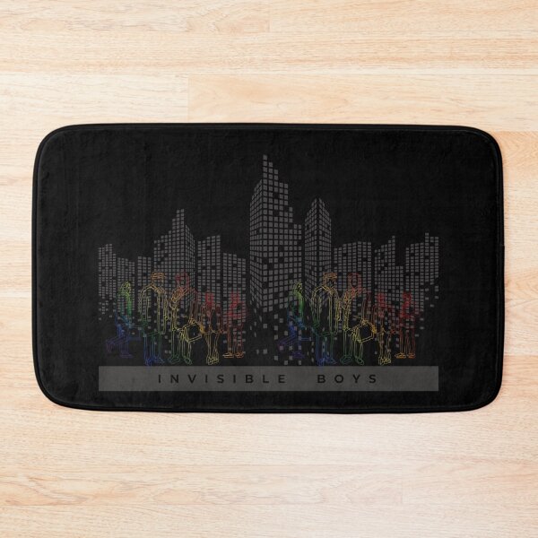 Item preview, Invisible Boys Pride Graphic, Classic pride flag graphic, sky scraper dissolving with boy pride fading graphic, pride graphic, city life,  designed and sold by PrideBeProud.