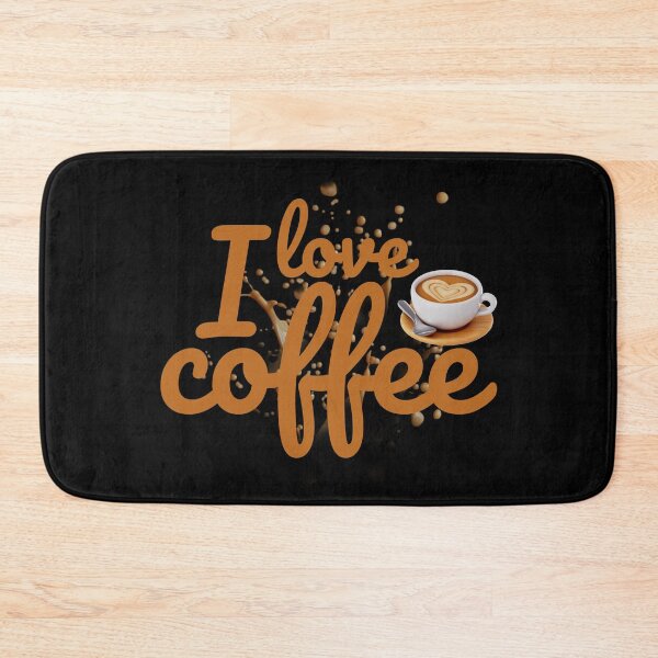 Item preview, I Love Coffee – Aesthetic Coffee Splash Typography Design designed and sold by Unlimited-Style.