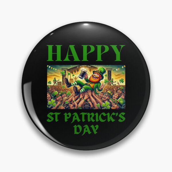 Item preview, Happy St Patrick's Day - Crowd Surfing At Concert designed and sold by Manic Merch Designs.
