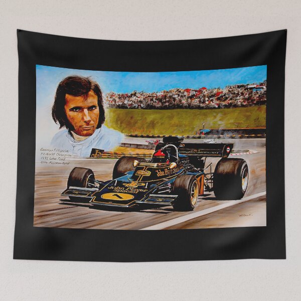 Item preview, Old Vintage racing Cars Emmo Fittipaldi in the Lotus 1972D designed and sold by Helios Be. Lavsh.