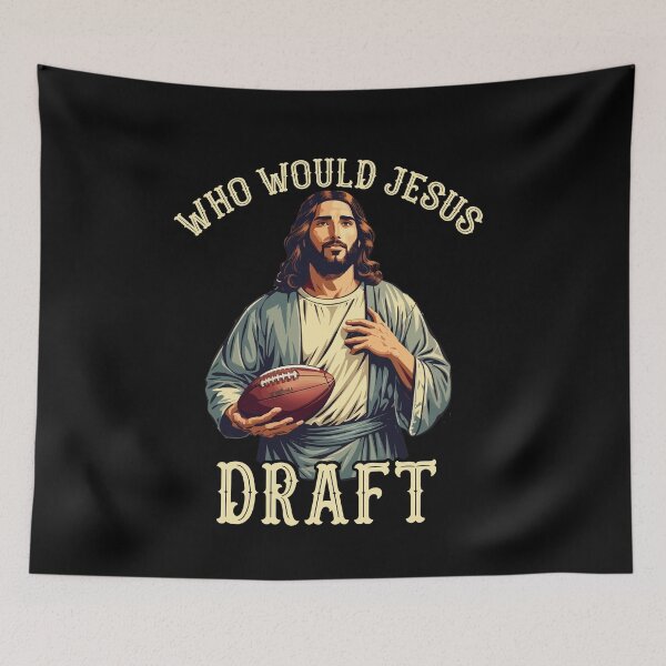 Item preview, Who Would Jesus Draft Fantasy Football Christian Draft Party designed and sold by Dressed For  Duty.