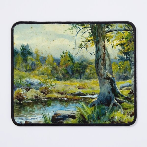 Item preview, Autumn River Landscape designed and sold by tomorrowsart.