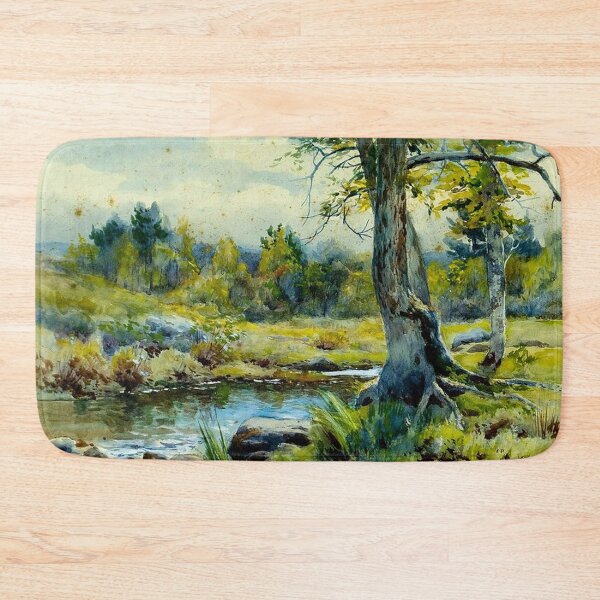 Item preview, Autumn River Landscape designed and sold by tomorrowsart.