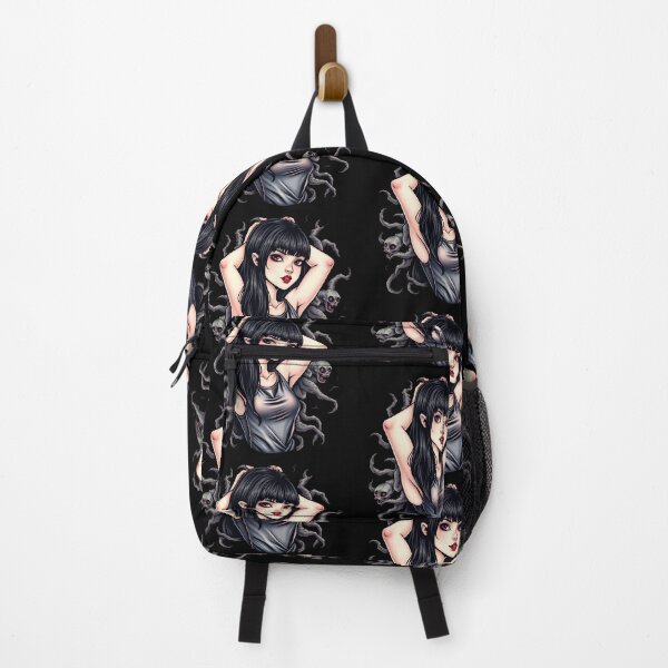 Item preview, Cute Gothic Goth Girl Tattoo style illustration with demons designed and sold by Vintage Designs +.