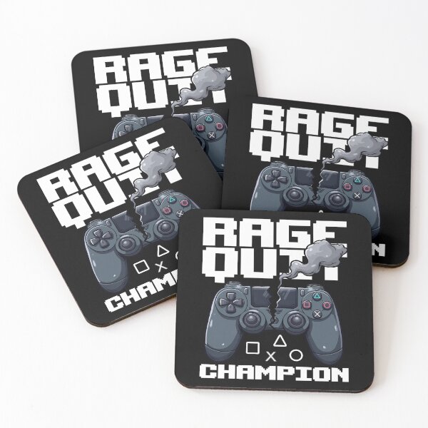 Item preview, RAGE QUIT CHAMPION - GAMER GIFT designed and sold by KEF Custom.