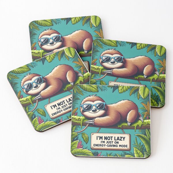 Item preview, Adorable Sloth on Energy-Saving Mode designed and sold by inkNext.