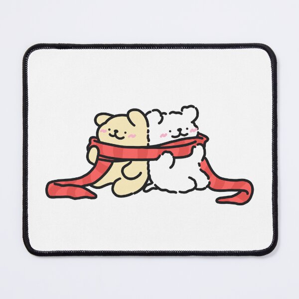 Item preview, Cute Line Puppies Couple - Maltese & Golden Retriever - Wearing Scarf designed and sold by sleepycharis.