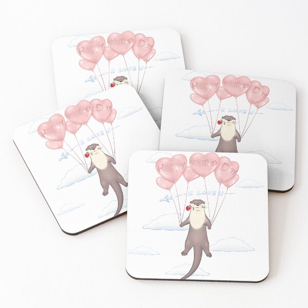 Item preview, Valentine Otter 2 designed and sold by OTTERFAMILY.