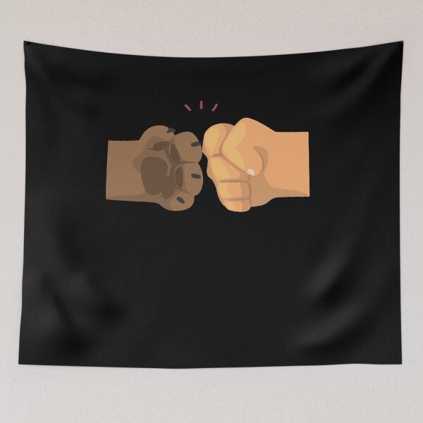 Item preview, Dog And People Punch Hand Dog Friendship Fist Bump Dogs Paw designed and sold by Dressed For  Duty.